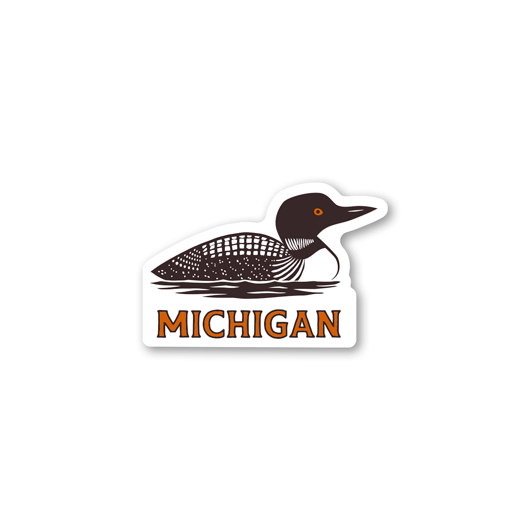 Michigan Loon Sticker | Peninsulas