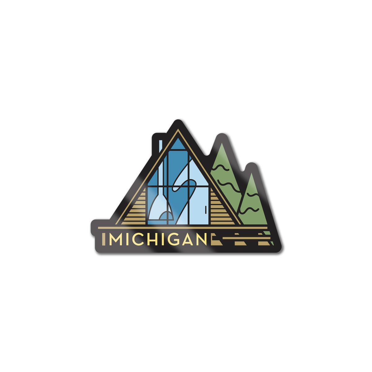 Michigan A-Frame Magnet | Peninsulas